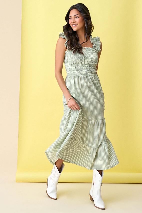 Cato Fashions | Cato Smocked Gingham Dress