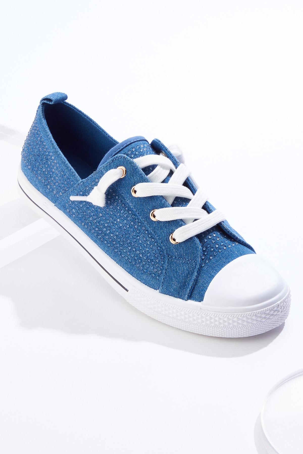 Cato Fashions | Cato Denim Bling Toe Cap Sneakers