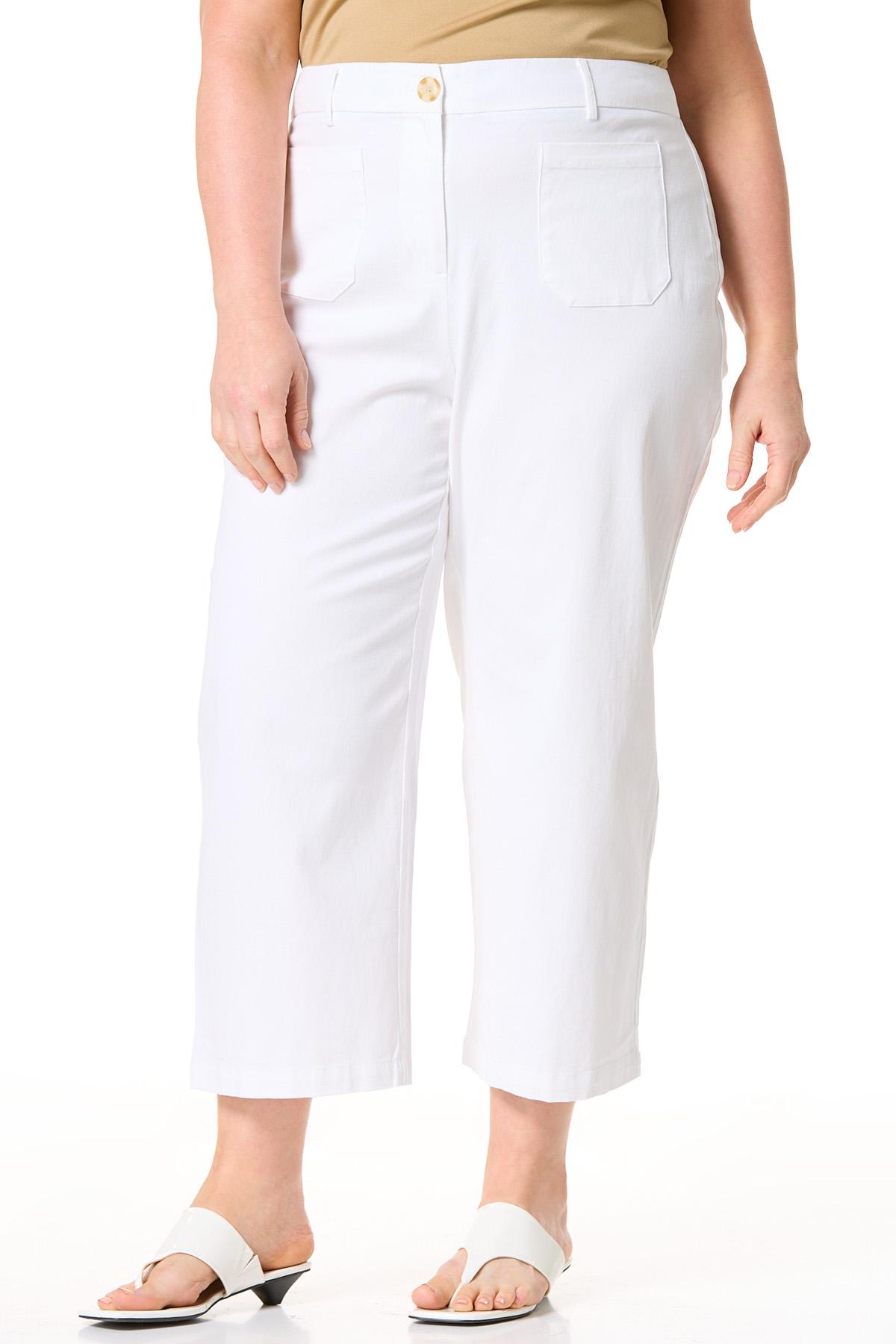 Cato Fashions | Cato Plus Size Classic Cropped Patch Pocket Chinos