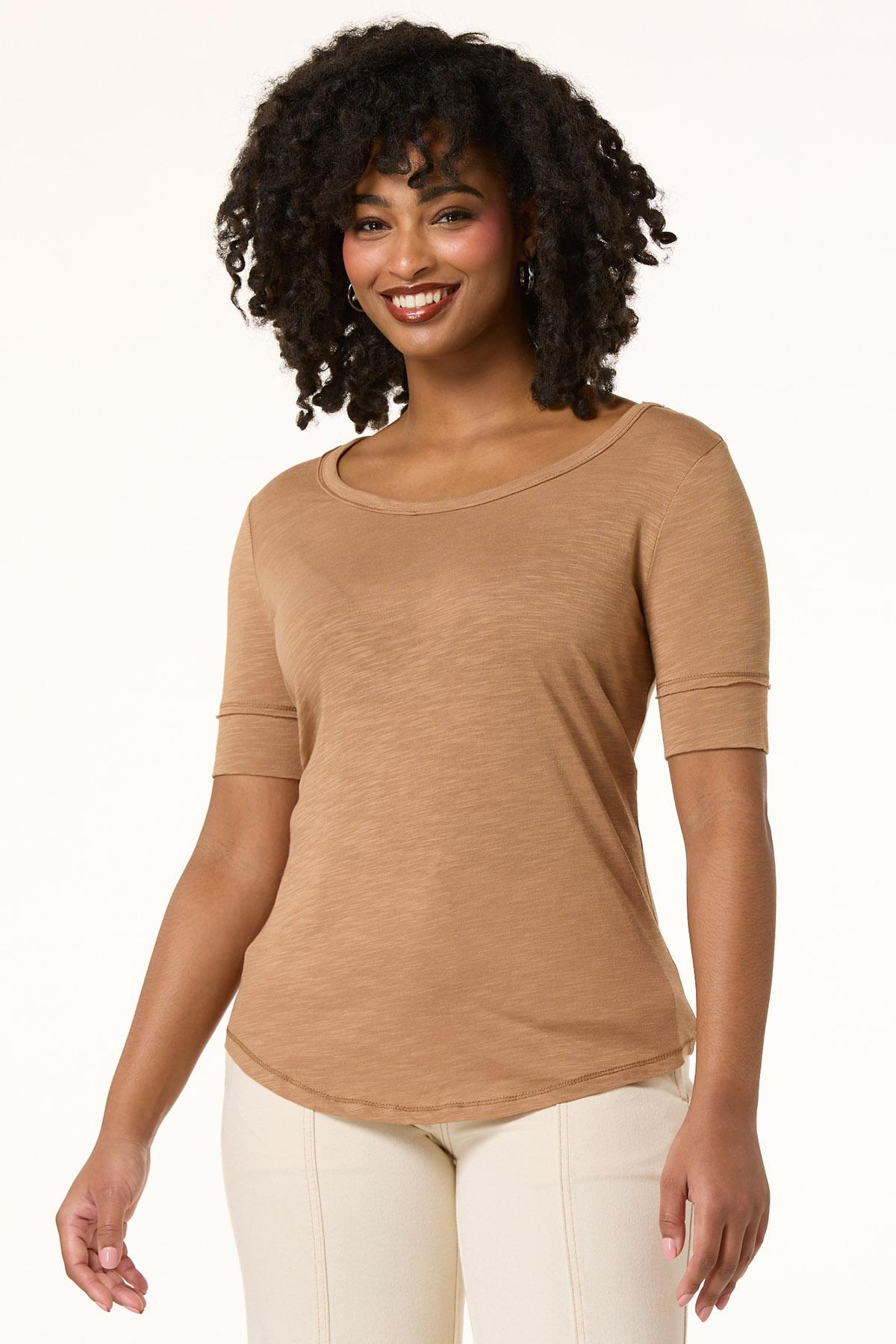 Cato Fashions | Cato Solid Slub Knit Top