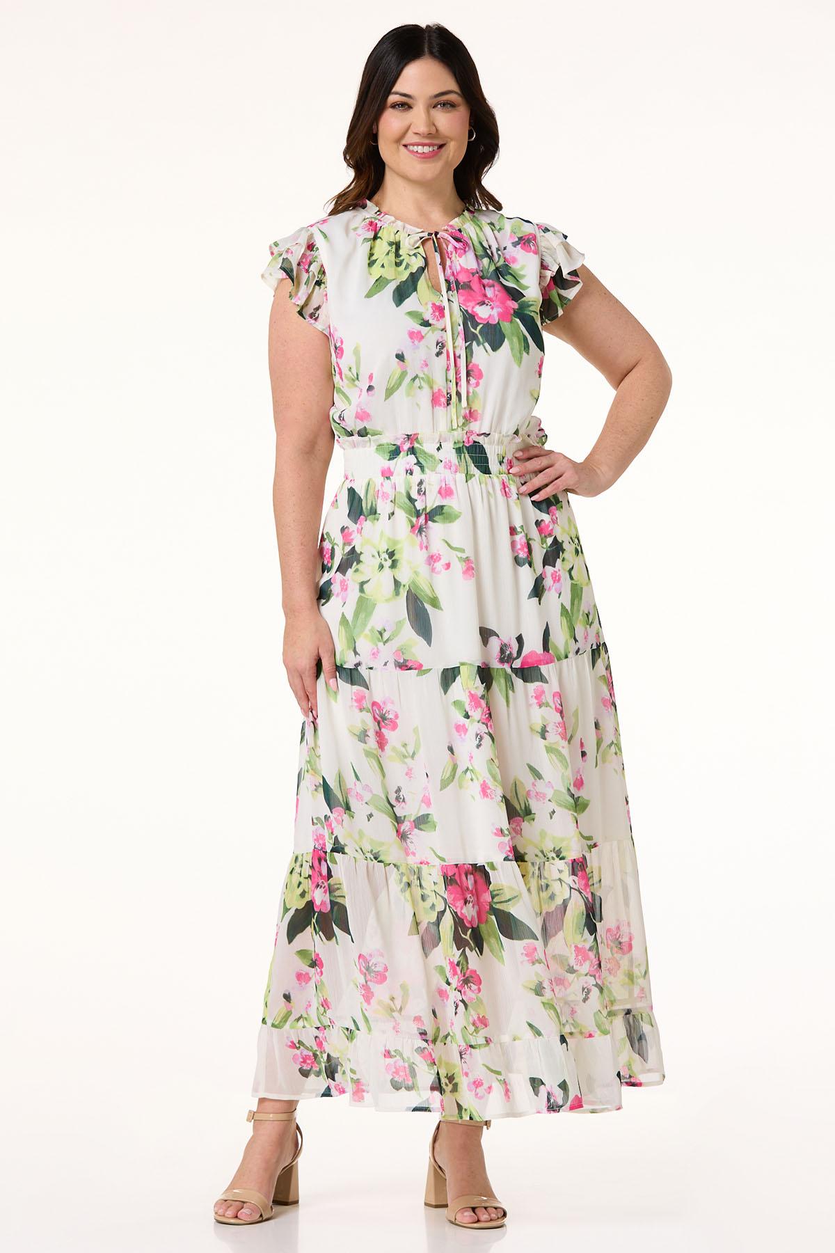chinese dress ladies Plus Size Maxi Dress V Neck for Summer - Green