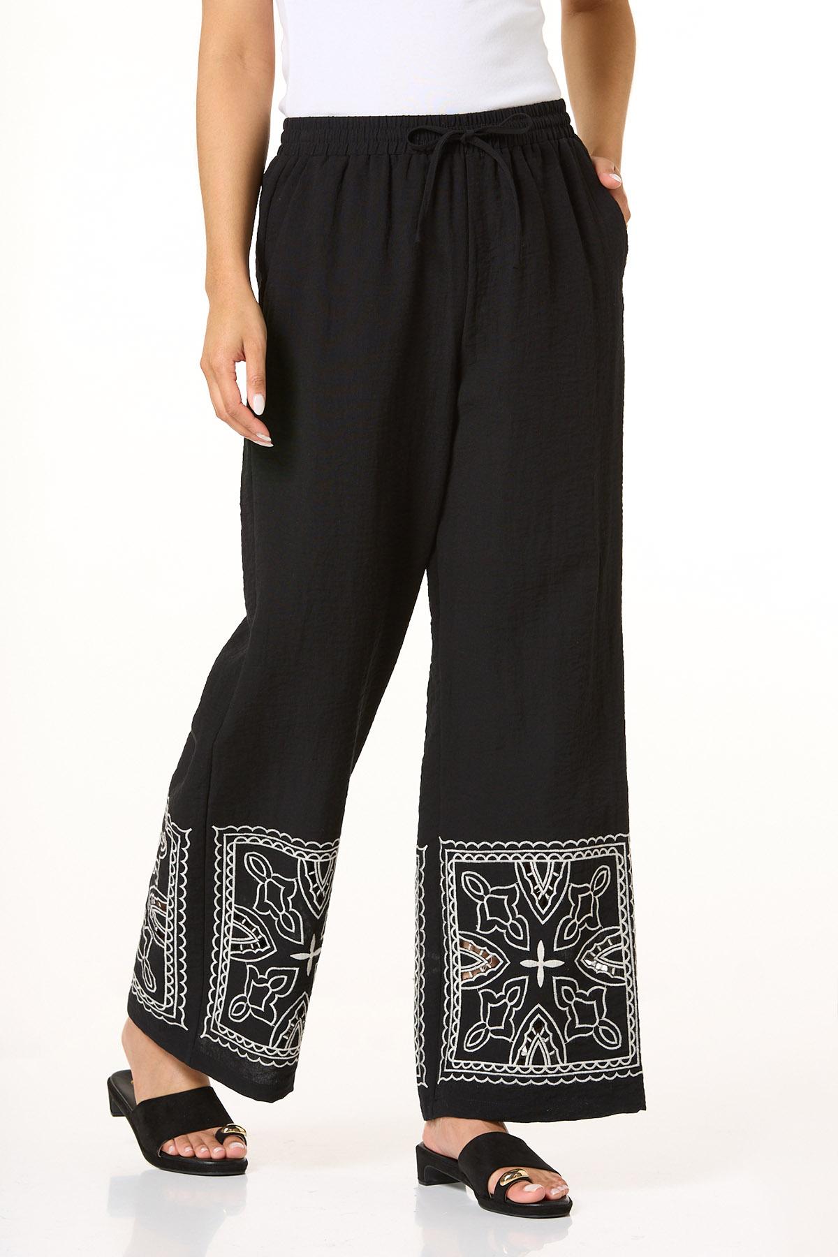 cato fashion dress pants Cato Navy Linen Pants | 3 Lengths main image 1