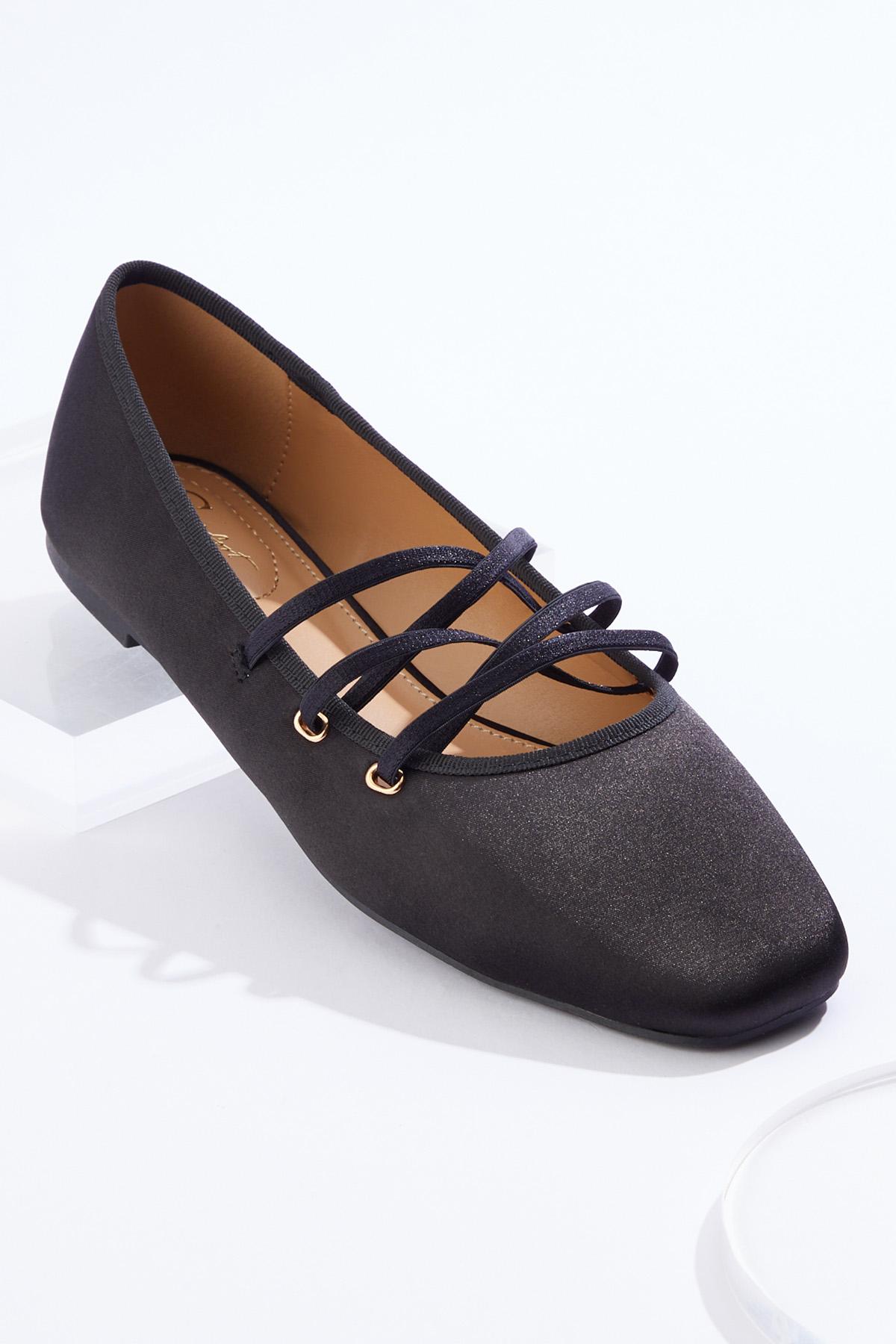 black dress for teenage girl I.N.K. Shoes | Bow Stitch Black Flat 39
