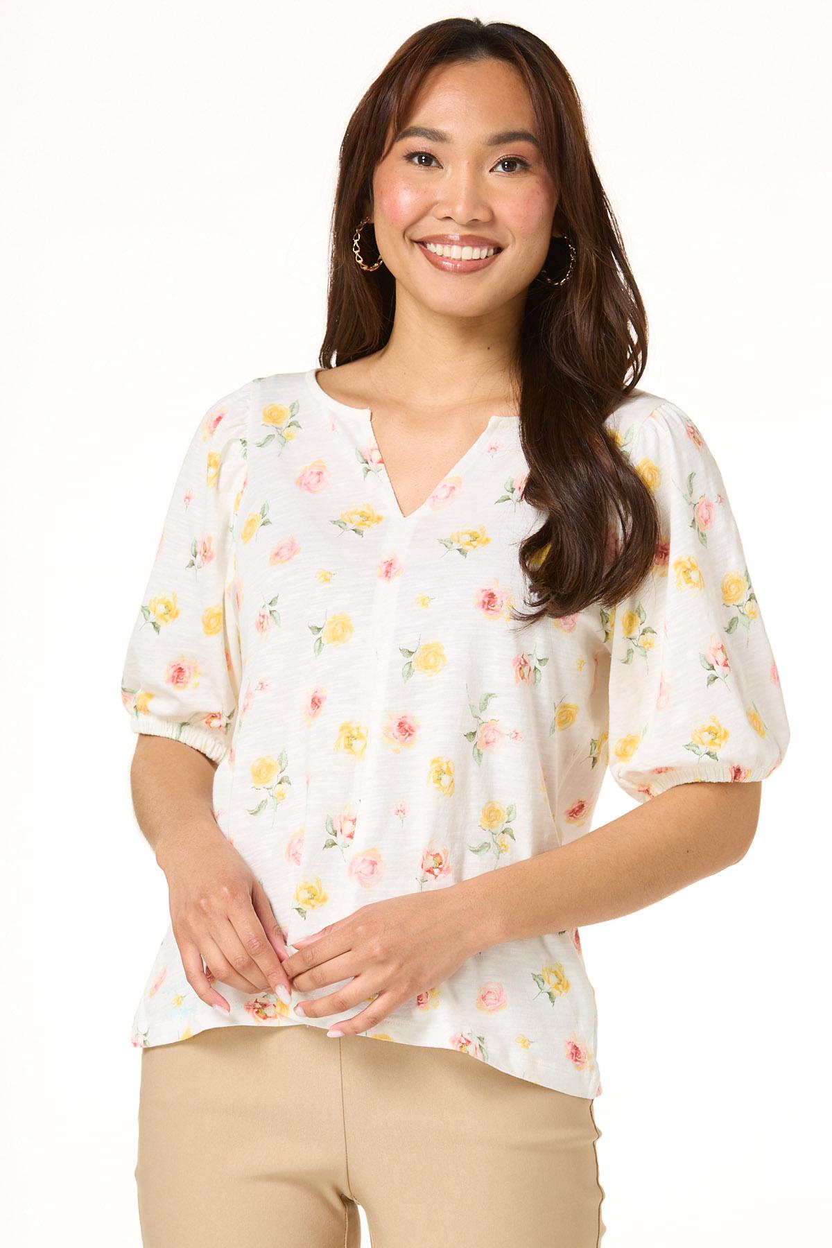 Cato Fashions | Cato Rose Floral Top Cato Fashions | Cato Rose Floral Top