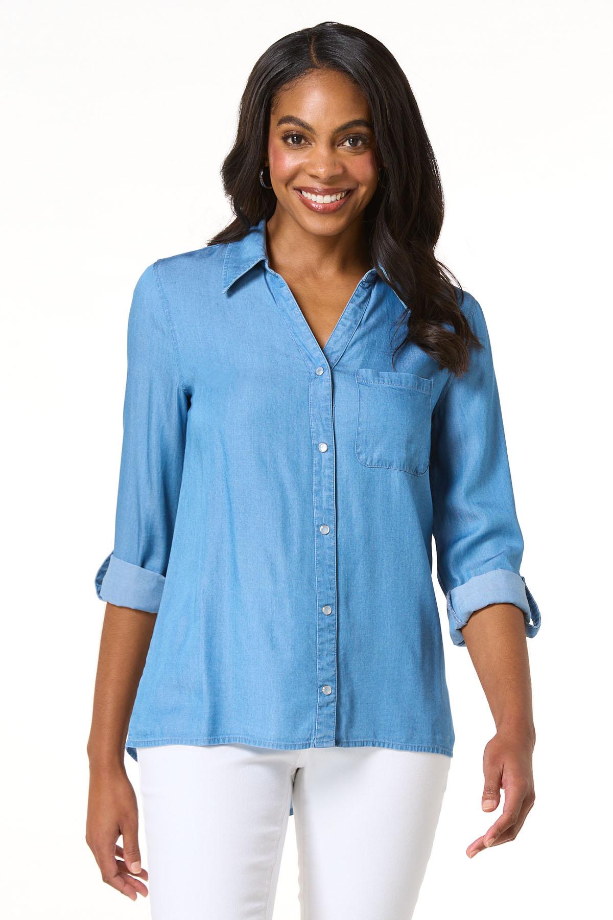 Cato Fashions | Cato Chambray Button Down Shirt
