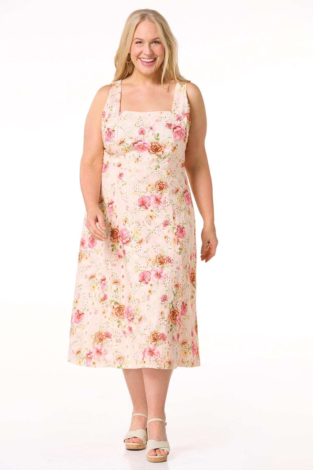 Old Rose Dress Plus Size Wedtrend Women Dusty Rose Evening Dress A Line  Round Neck Floor
