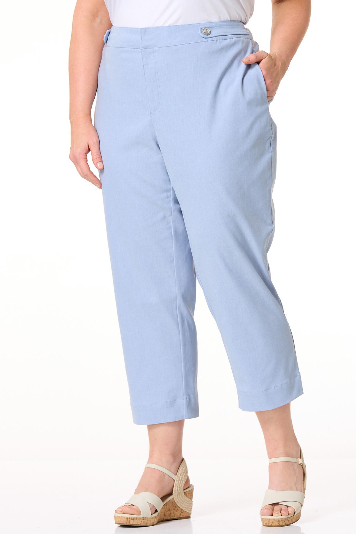 Cato Fashions | Cato Plus Size Cropped Denim Blue Pants