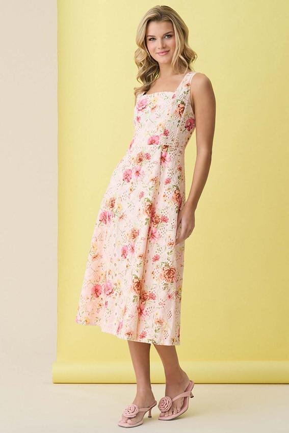 Cato Fashions | Cato Rose Garden Eyelet Dress