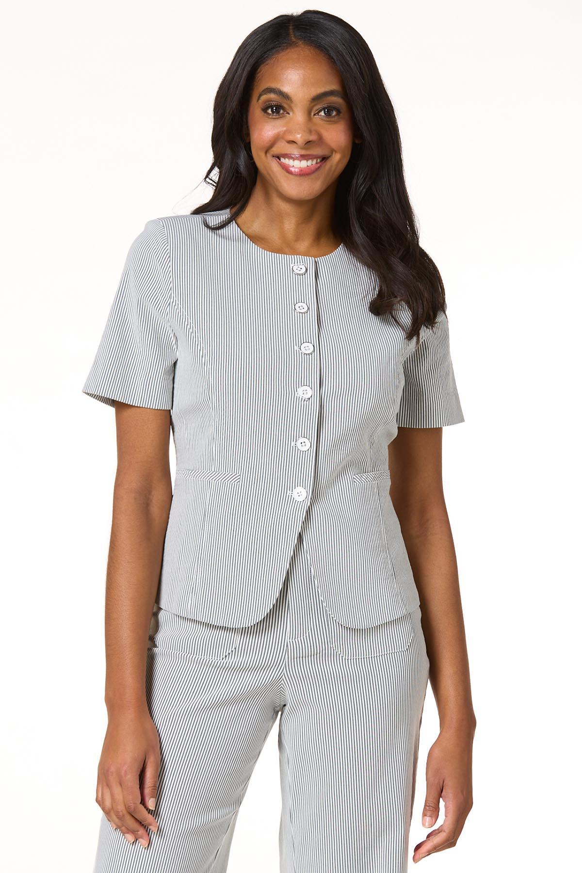 Cato Fashions | Cato Seersucker Blazer