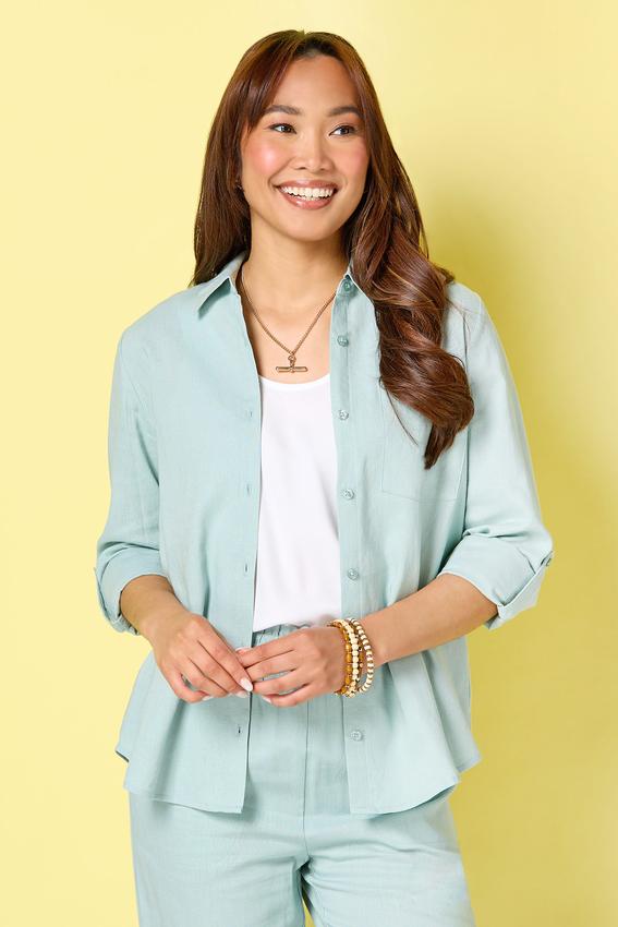 Cato Fashions | Cato Single Pocket Linen Shirt
