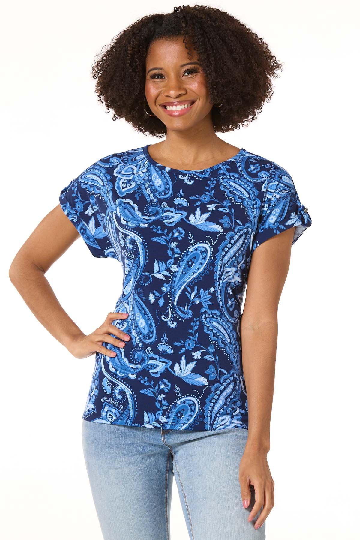 Cato Fashions | Cato Blue Paisley Top