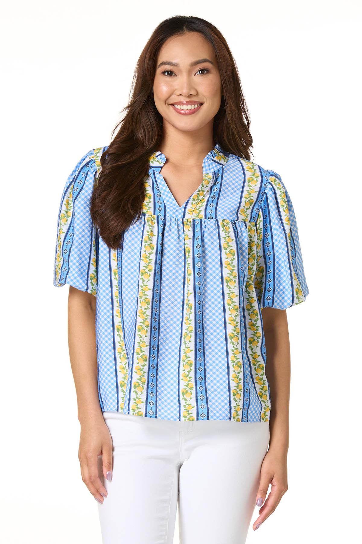 Cato Fashions | Cato Lemon Stripe Top