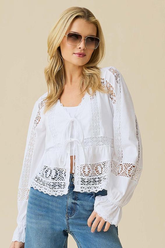 Cato Fashions | Cato Lace Double Tie Top