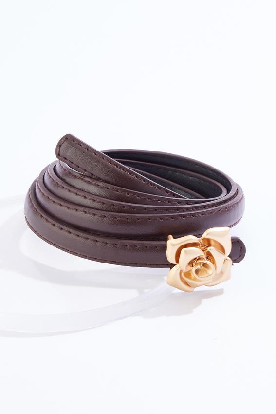 CALOBYE＋ Perfect Plus Cato Fashions | Cato Plus Size Gold Flower Buckle Belt