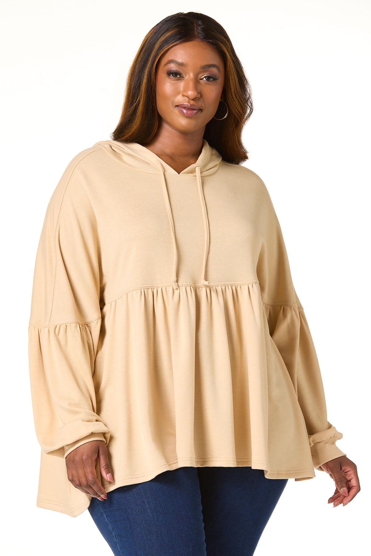 Cato Fashions | Cato Plus Size Sandy Draped Hooded Top