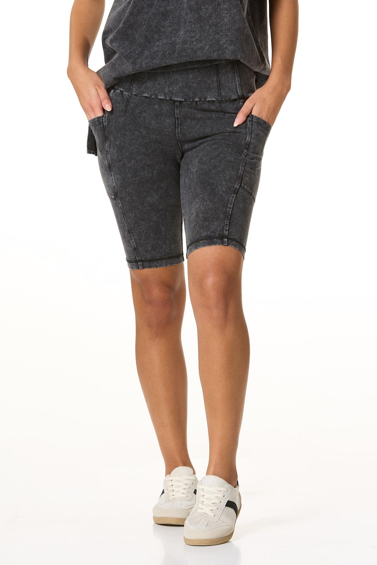 Cato Fashions | Cato Faded Wash Biker Shorts