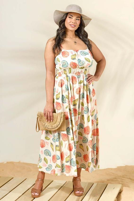 beige lace maternity dress Plus Size Striped Ruffles Boho Maxi Dress Sky Blue / 5XL
