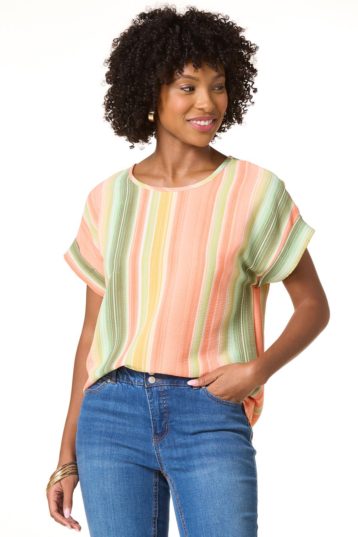 【美品】ch!iii Dolman Sleeve Stripes Shirts Cato Fashions | Cato Stripe Dolman Sleeve Top