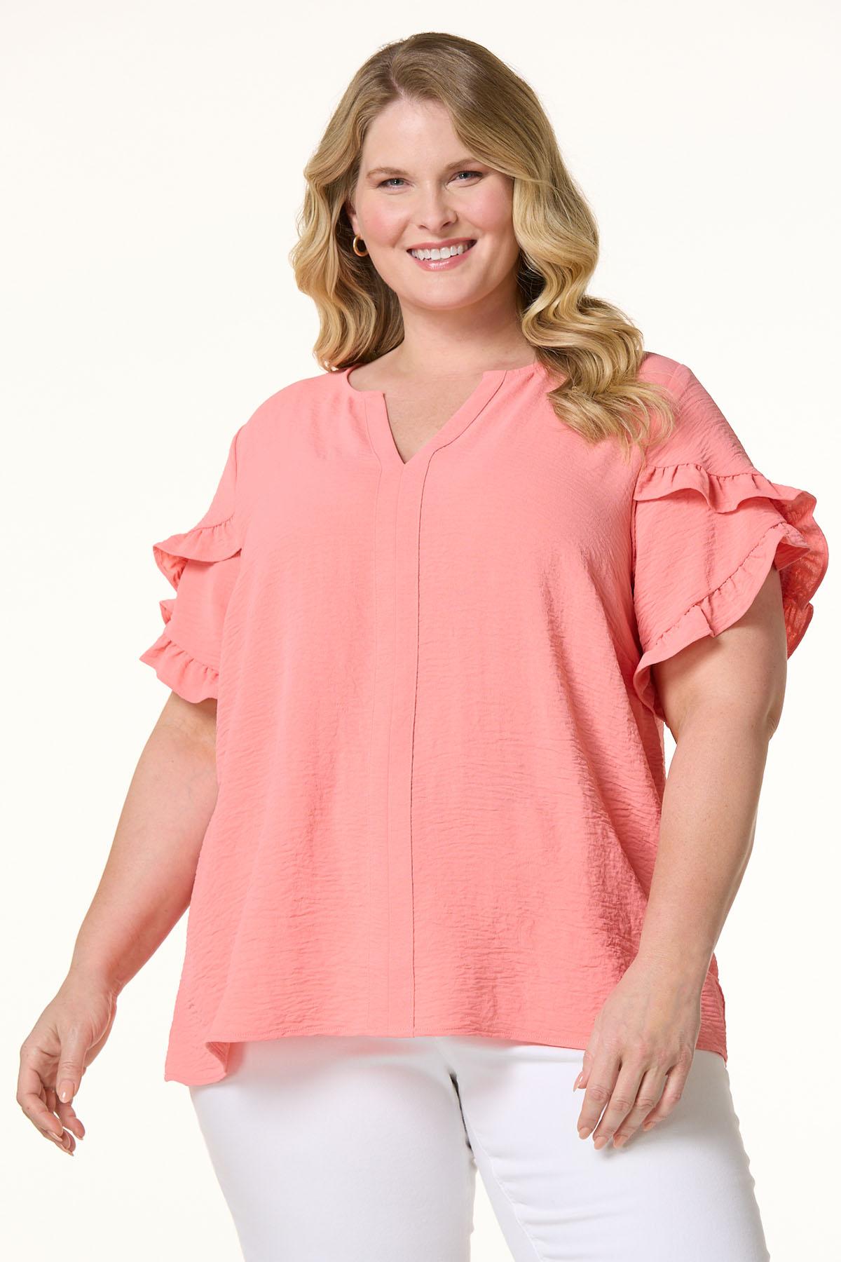 CATORCE トップス Cato Fashions | Cato Plus Size Washed Front Pocket Tee