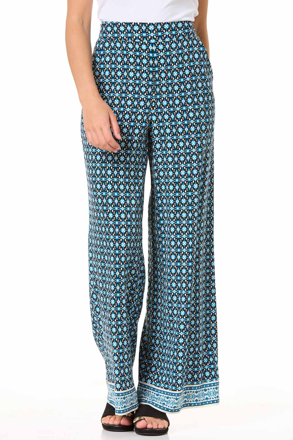 slim fit dress slacks Cato Navy Linen Pants | 3 Lengths main image 1