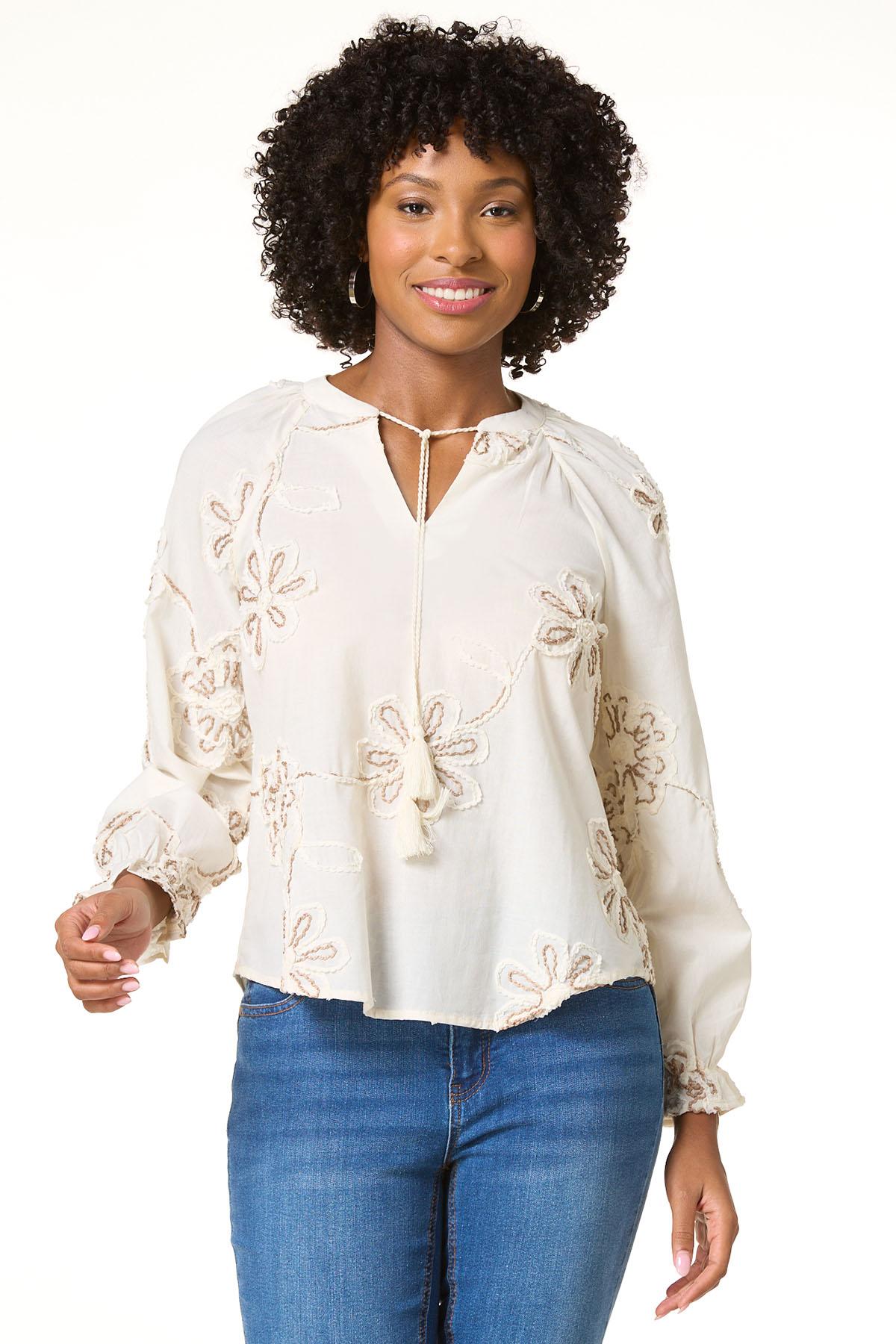 Cato Fashions | Cato Floral Soutache Top