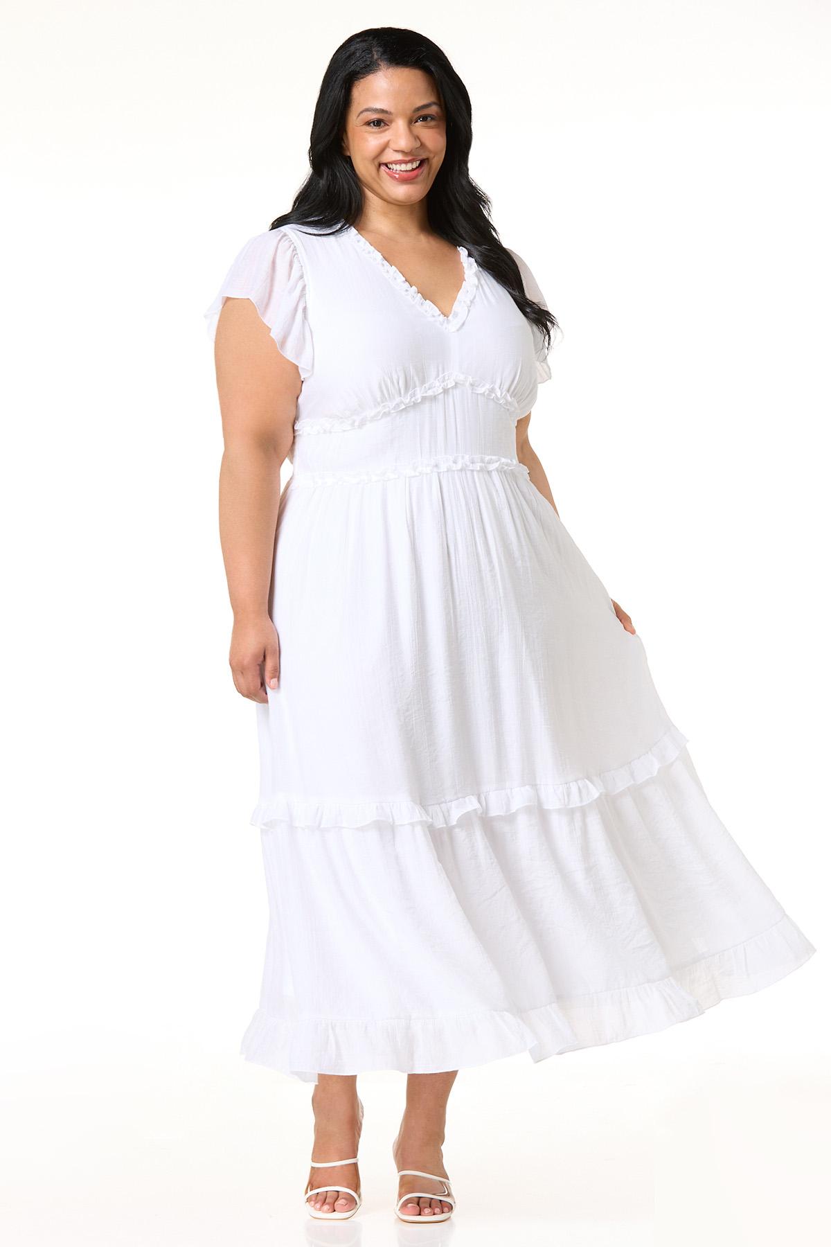 chinese dress ladies Plus Size Tiered Maxi Dress – 2020AVE main image 0