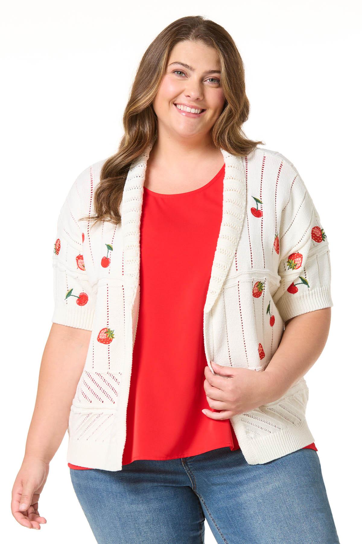 Cato Fashions | Cato Plus Size Fruit Cocktail Cardigan
