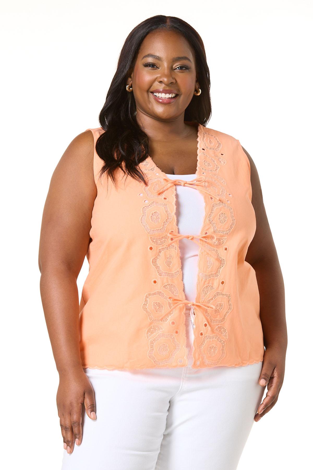 Cato Fashions | Cato Plus Size Triple Tie Front Vest