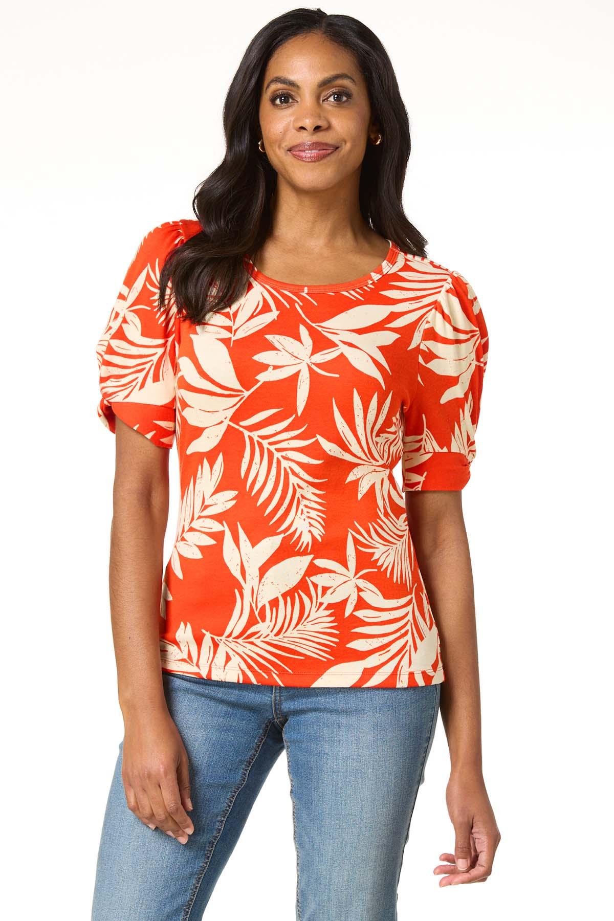 Cato Fashions | Cato Tropical Twisted Sleeve Top