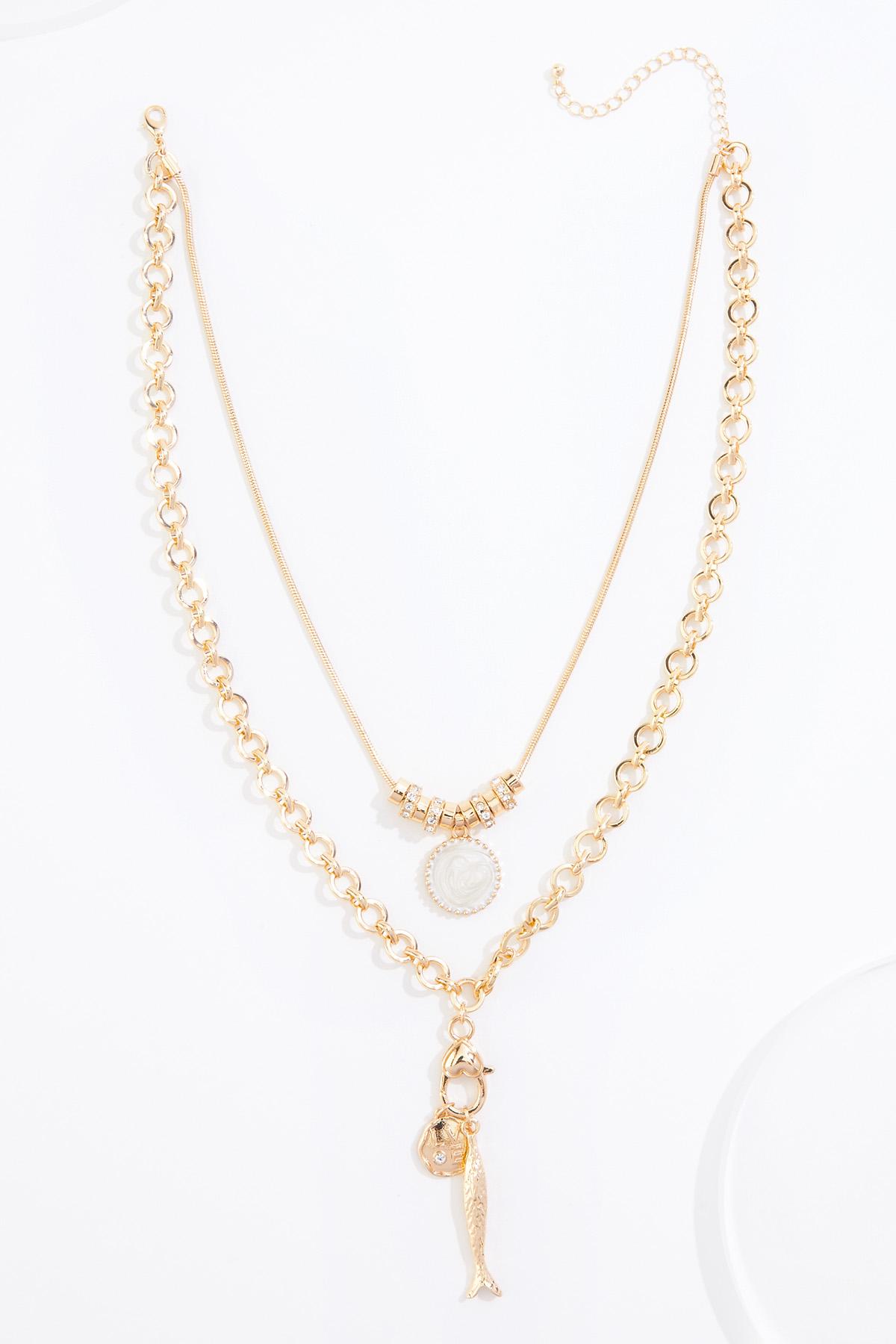 Cato Fashions | Cato Gold Tropic Charm Layered Necklace
