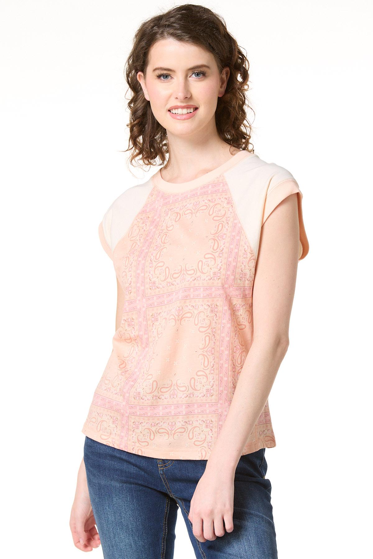 Peach Bandana Top