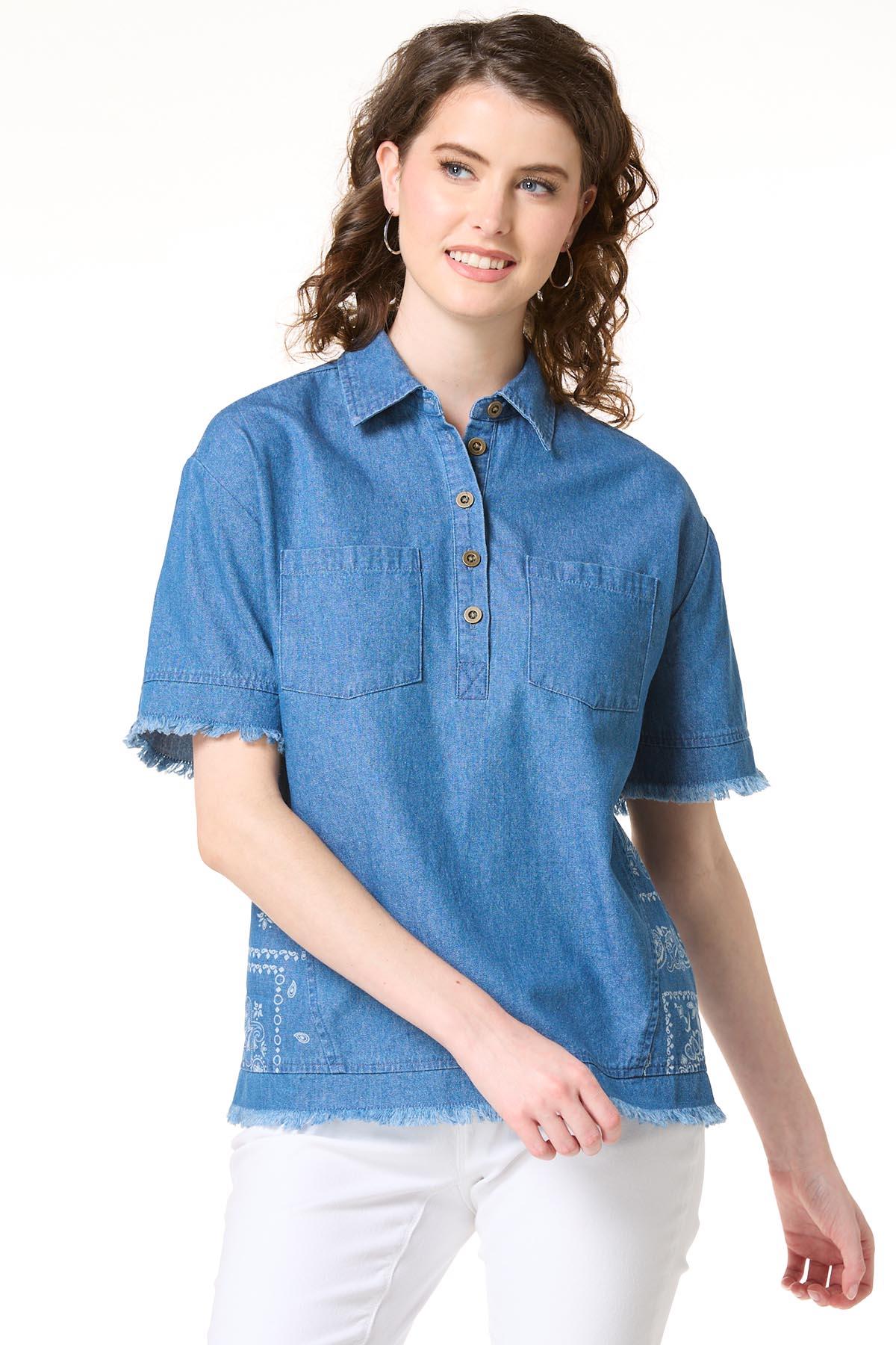 Paisley Back Denim Shirt
