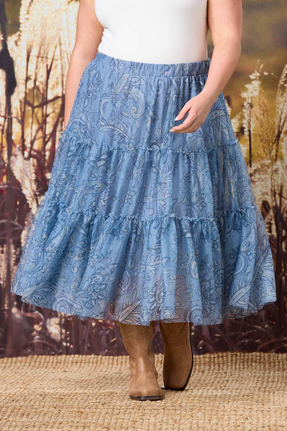 Cato Fashions | Cato Plus Size Paisley Mesh Skirt
