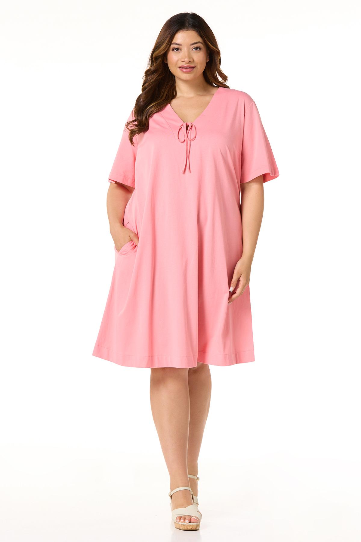 Cato Fashions | Cato Plus Size Strawberry Pink Shift Dress Cato Fashions | Cato Plus Size Strawberry Pink Shift Dress