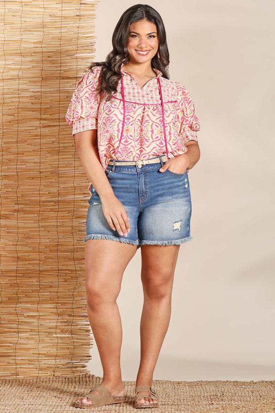Cato Fashions | Cato Plus Size Distressed Denim Shorts