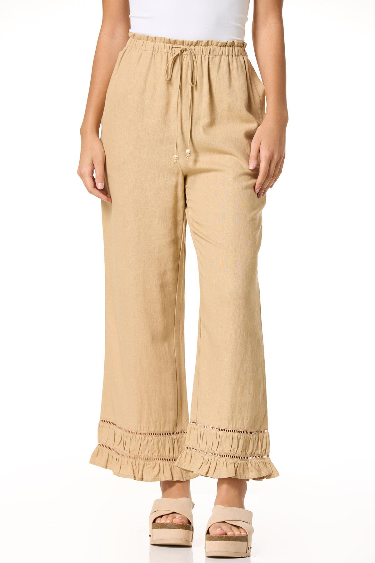 slim fit dress slacks Cato Navy Linen Pants | 3 Lengths