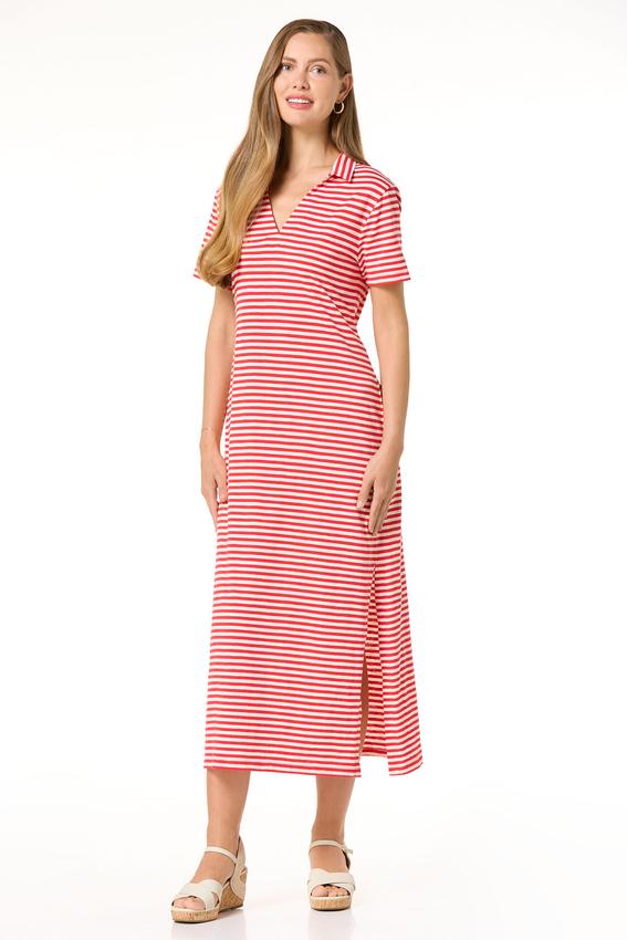 Cato Fashions | Cato Jersey Stripe Polo Dress