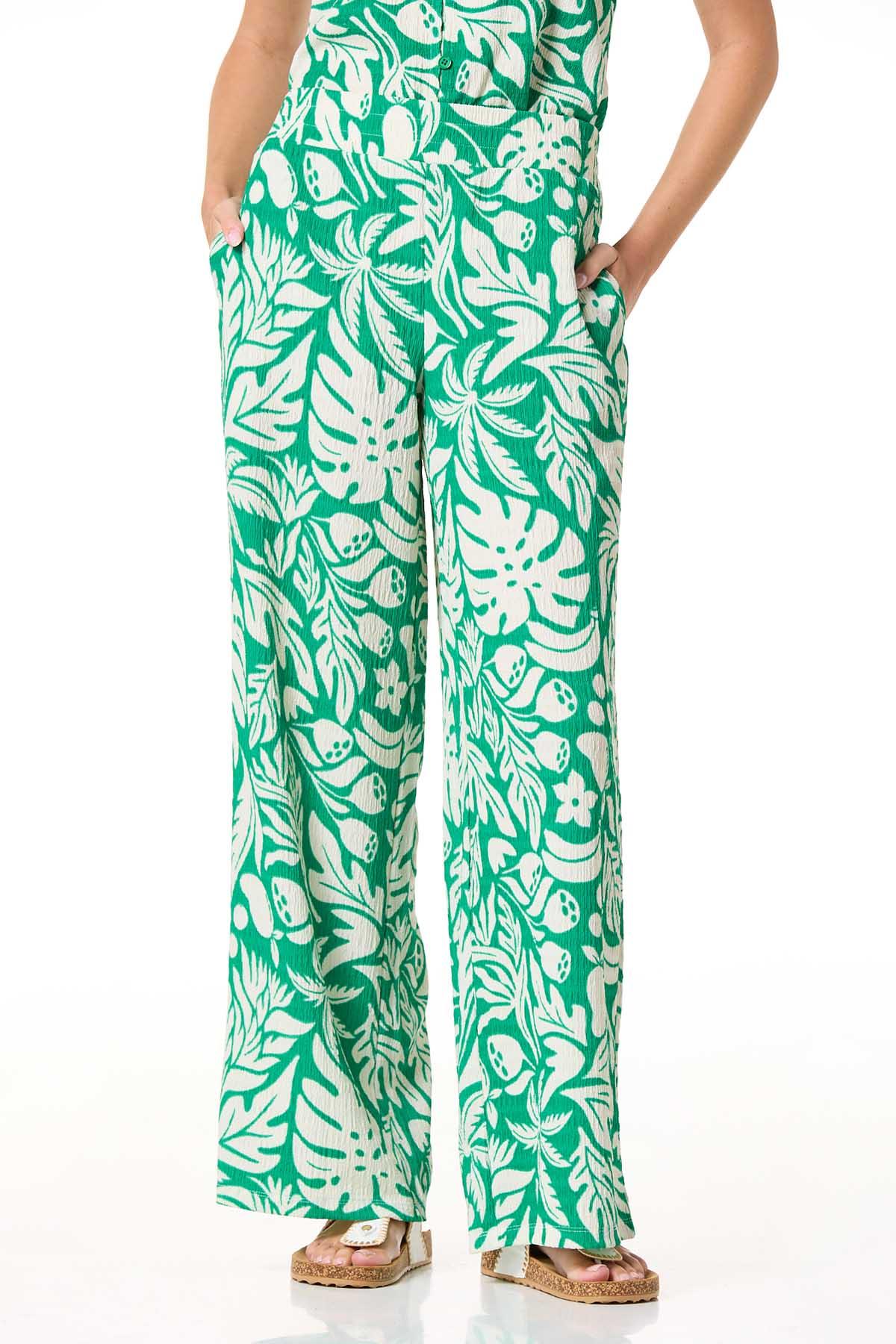 パンツ Stacked Textured Wide Casual Pants Cato Fashions | Cato Textured Tropical Wide Leg Pants