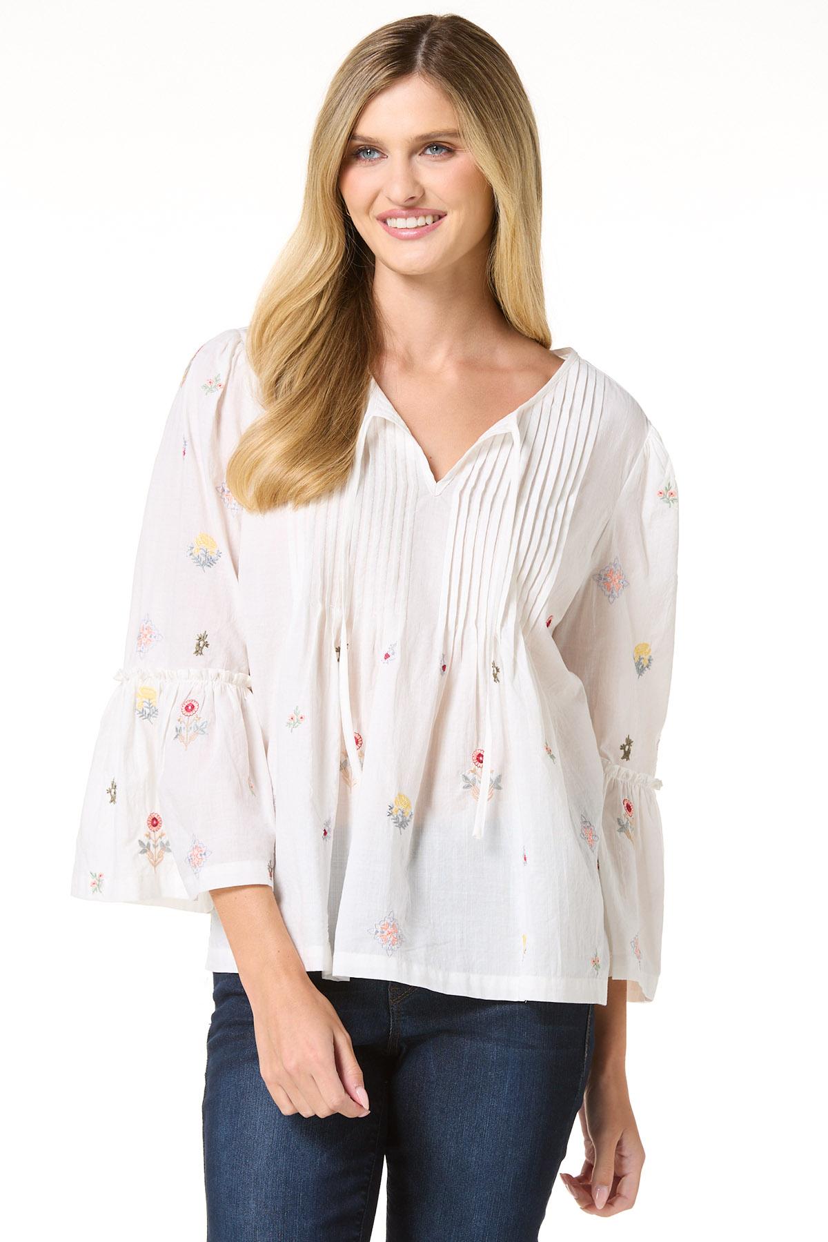 Cato Fashions | Cato Floral Embroidered Top