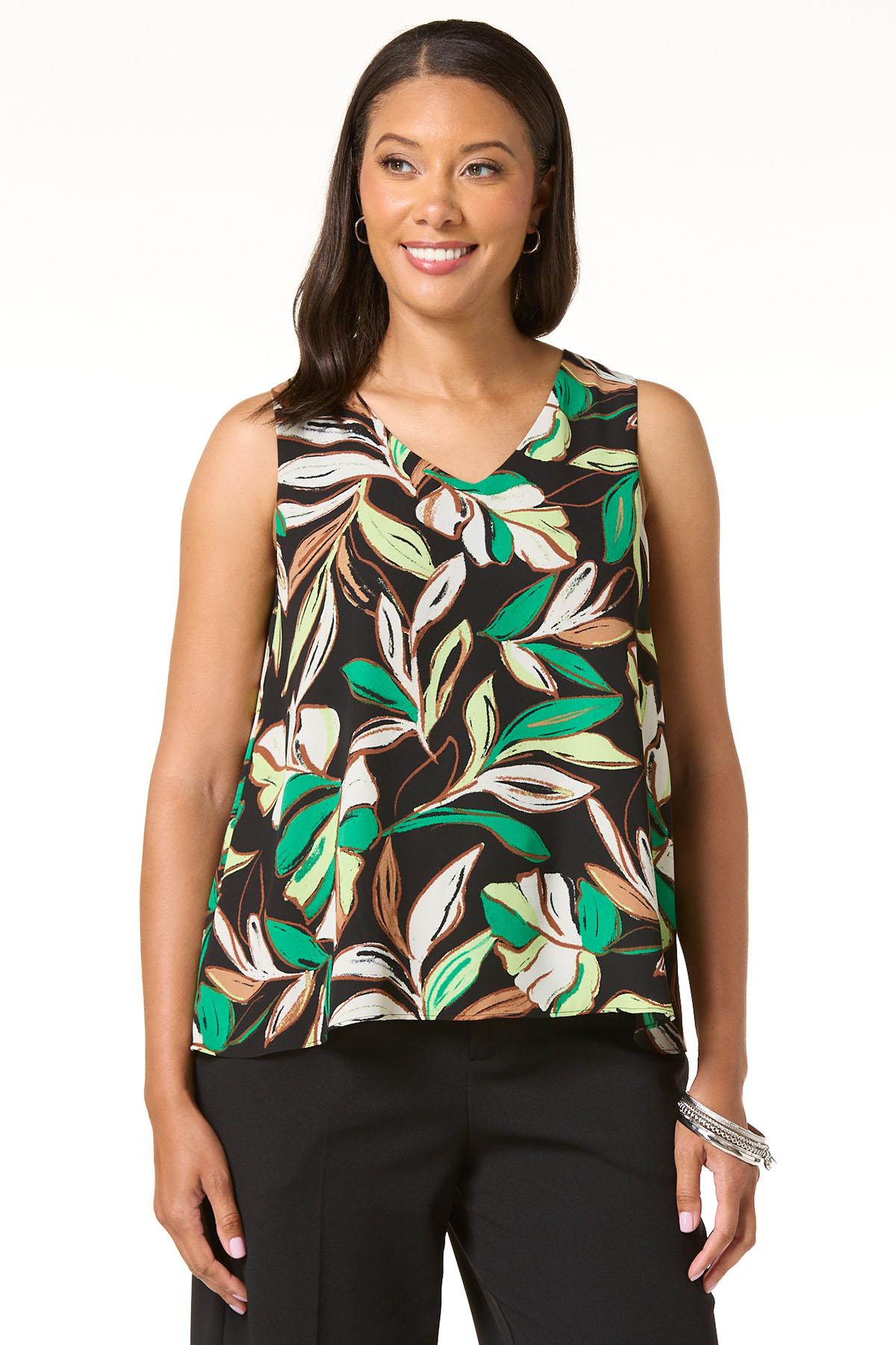 トップス Palm Cato Fashions | Cato Tropical Palm Tank