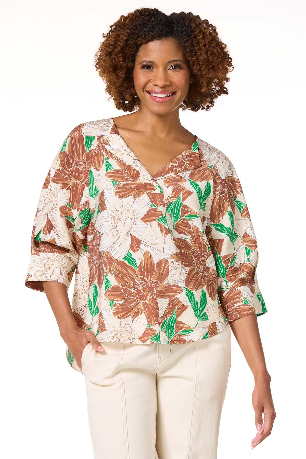 Cato Fashions | Cato Sketch Floral Top