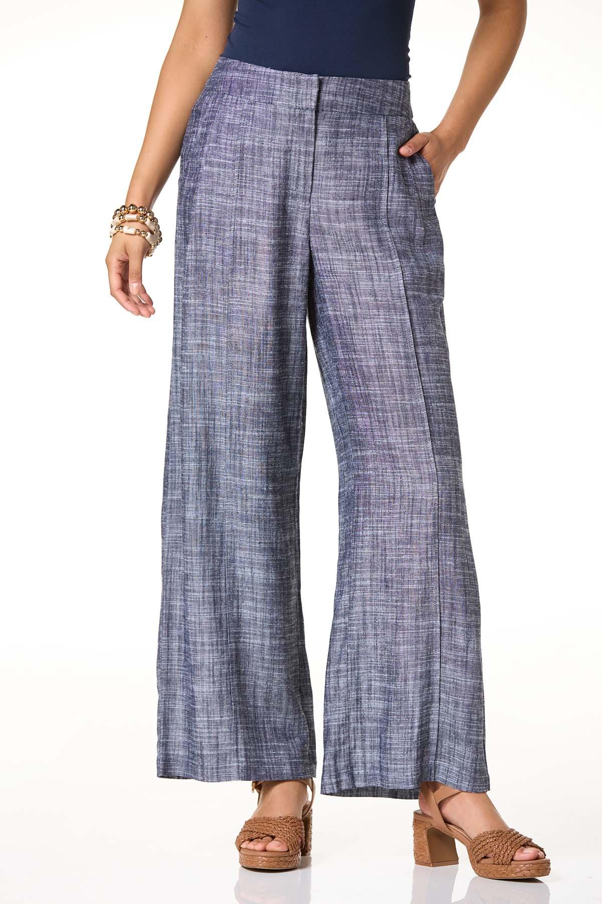 Cato Fashions | Cato Navy Wide Leg Linen Pants