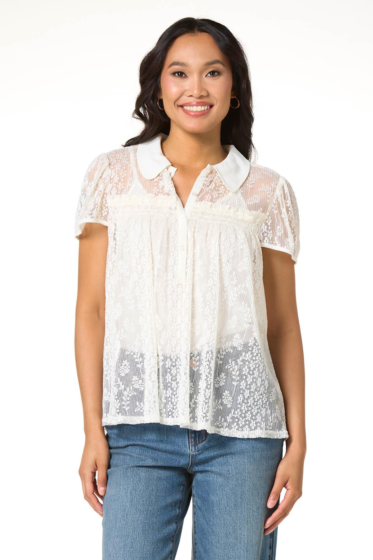 Cato Fashions | Cato Lace Babydoll Top