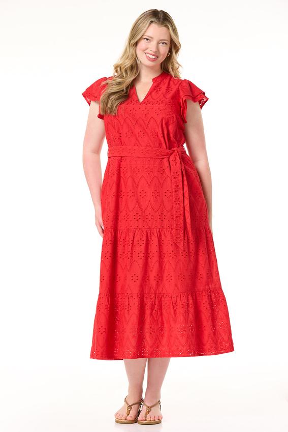 red party dress long Red Partywear Gown for women – www.soosi.co.in main image 0