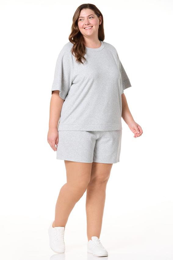 Cato Fashions | Cato Plus Size Gray French Terry Shorts