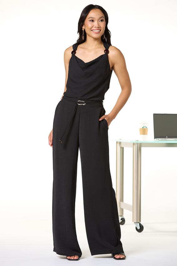 Cato Fashions | Cato Beaded Belt Wide Leg Pants