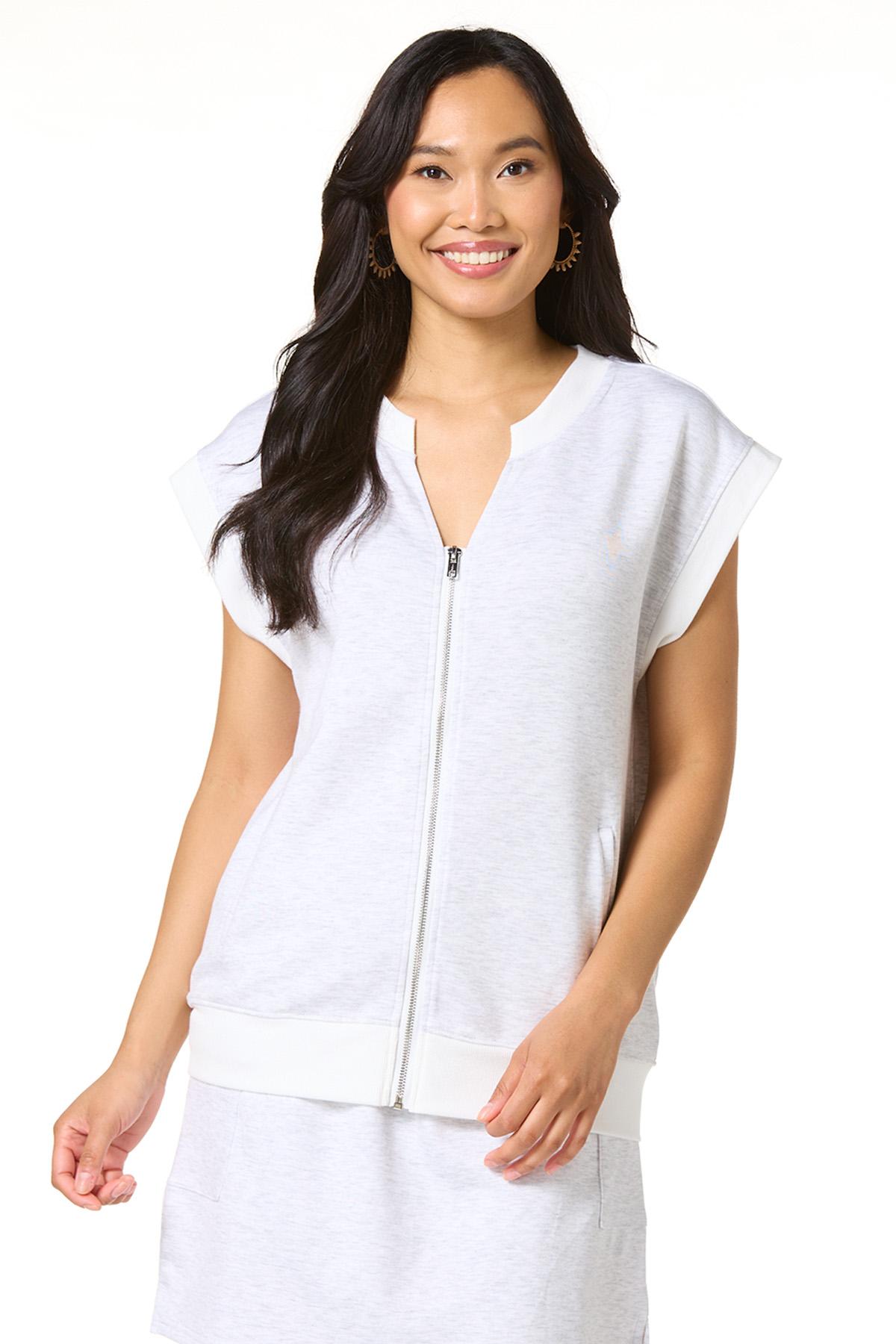トップス NC Cato Fashions | Cato Zip Front Scuba Top