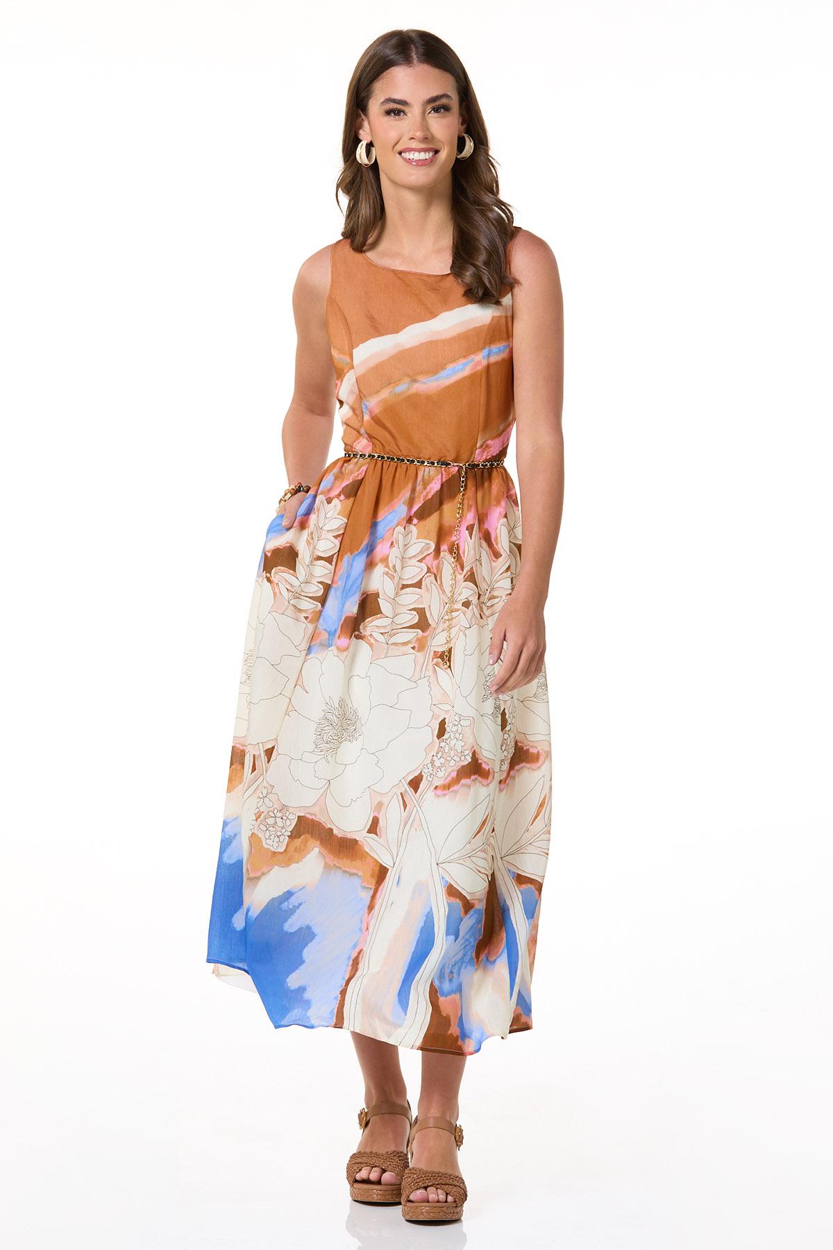 bohemian dress with belt Floral Free People Boho Maxi Dress Blushful Belle