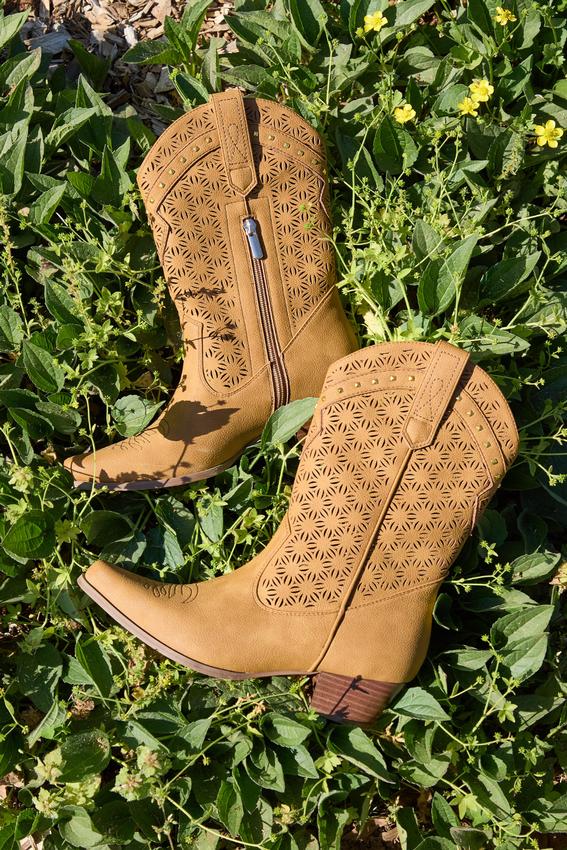 Cato Fashions | Cato Laser Cut Western Boots