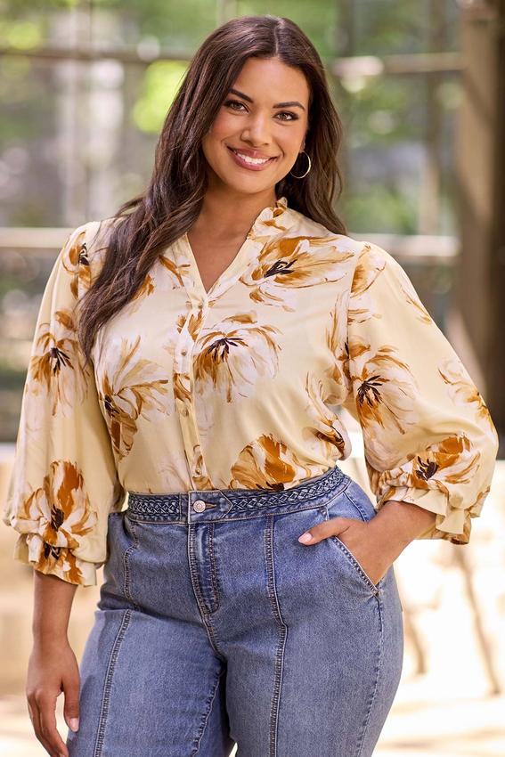 Cato Fashions | Cato Plus Size Anise Floral Top